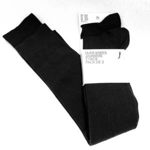 H&M Over Knee Tights (Pack of 2) - Black